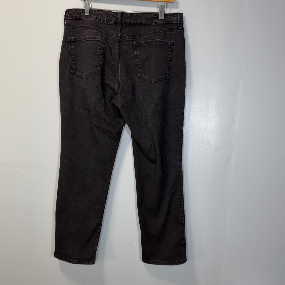 Bandolino Mandie Straight Leg Jeans Black Denim 14S